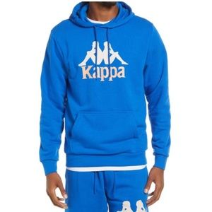 KAPPA Authentic Malmo Hoodie In Blue Lapis Beige Orange Peach